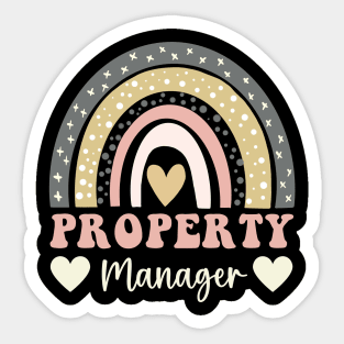 Cute assistant property manager thank you property manager Sticker
